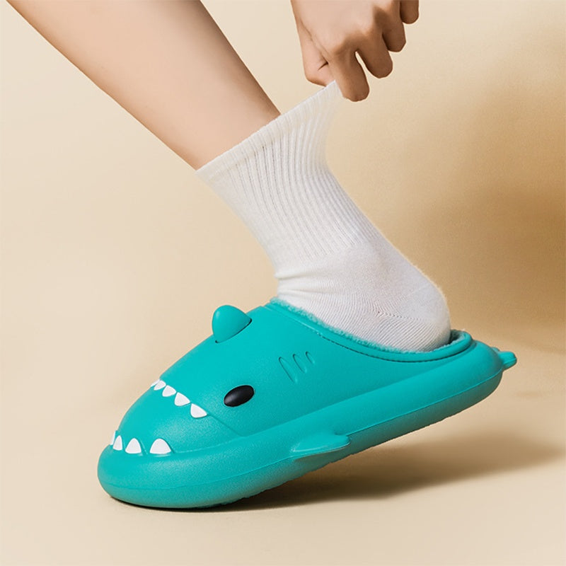 Cartoon Shark Shoes Home Slippers EVA Lovers Slippers Winter Soft Bottom Waterproof Shoes - 𝓢𝓱𝓸𝓹𝓵𝓮𝓬𝔂