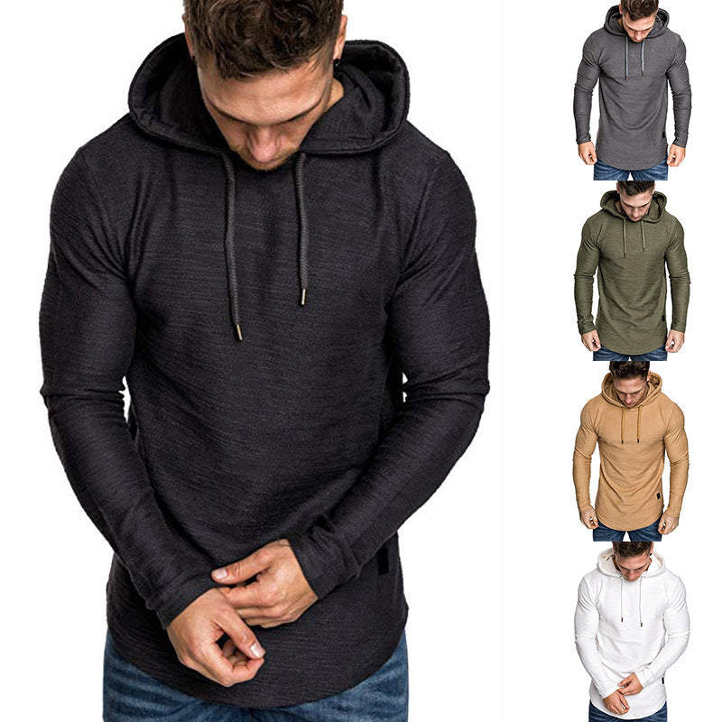 Men Hoodie Sweatshirt Casual Long Sleeve Slim Tops Gym T-shir - 𝓢𝓱𝓸𝓹𝓵𝓮𝓬𝔂