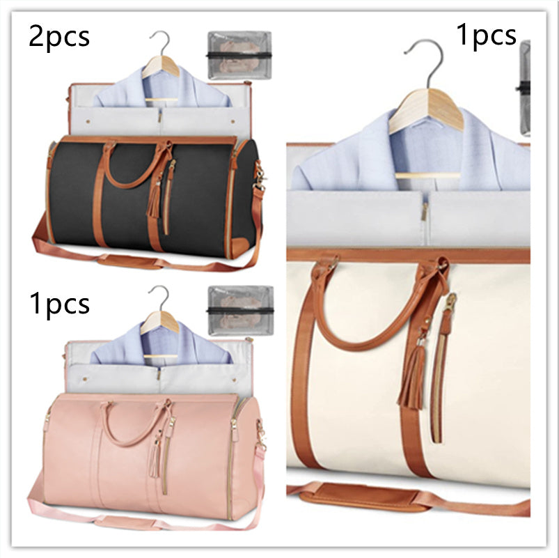 Large Capacity Travel Duffle Bag Women's Handbag Folding Suit Bag Waterproof Clothes Totes - 𝓢𝓱𝓸𝓹𝓵𝓮𝓬𝔂