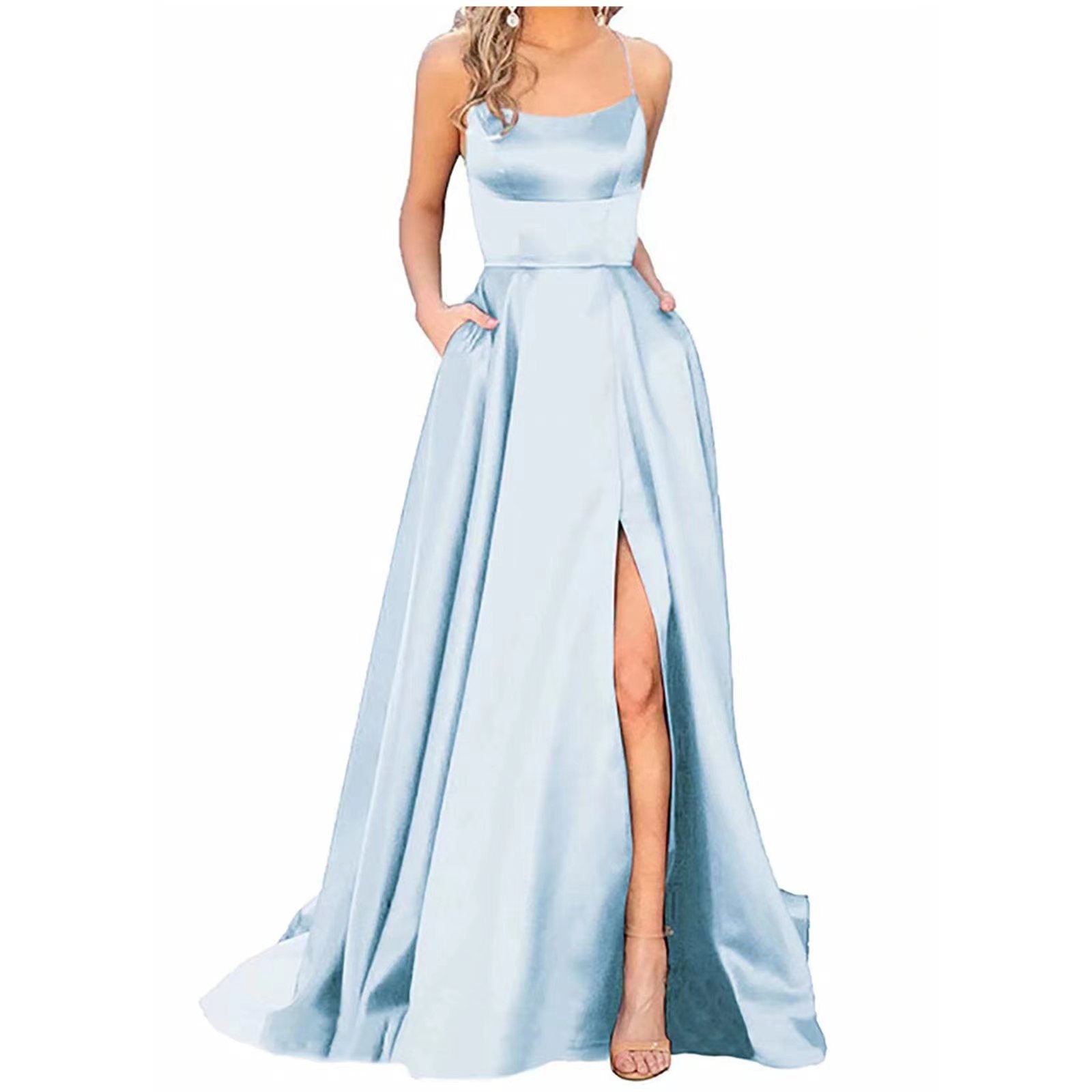 Solid Color Long Slimming And Shoulder Hollow Girlfriends Fashion Bridesmaid Party Dress - 𝓢𝓱𝓸𝓹𝓵𝓮𝓬𝔂