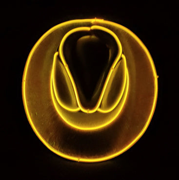 Halloween Carnival Party LED Wireless Fluorescent Colorful Cowboy Flashing Hat - 𝓢𝓱𝓸𝓹𝓵𝓮𝓬𝔂