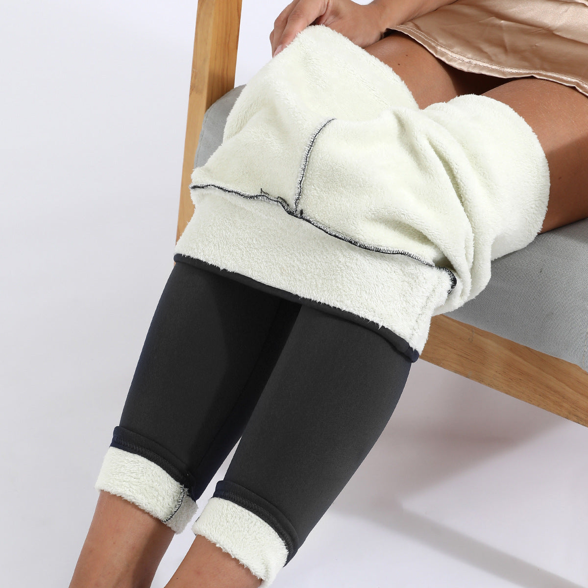 Winter Leggings Warm Thick High Stretch Lamb Cashmere Leggins Skinny Fitness Woman Pants - 𝓢𝓱𝓸𝓹𝓵𝓮𝓬𝔂