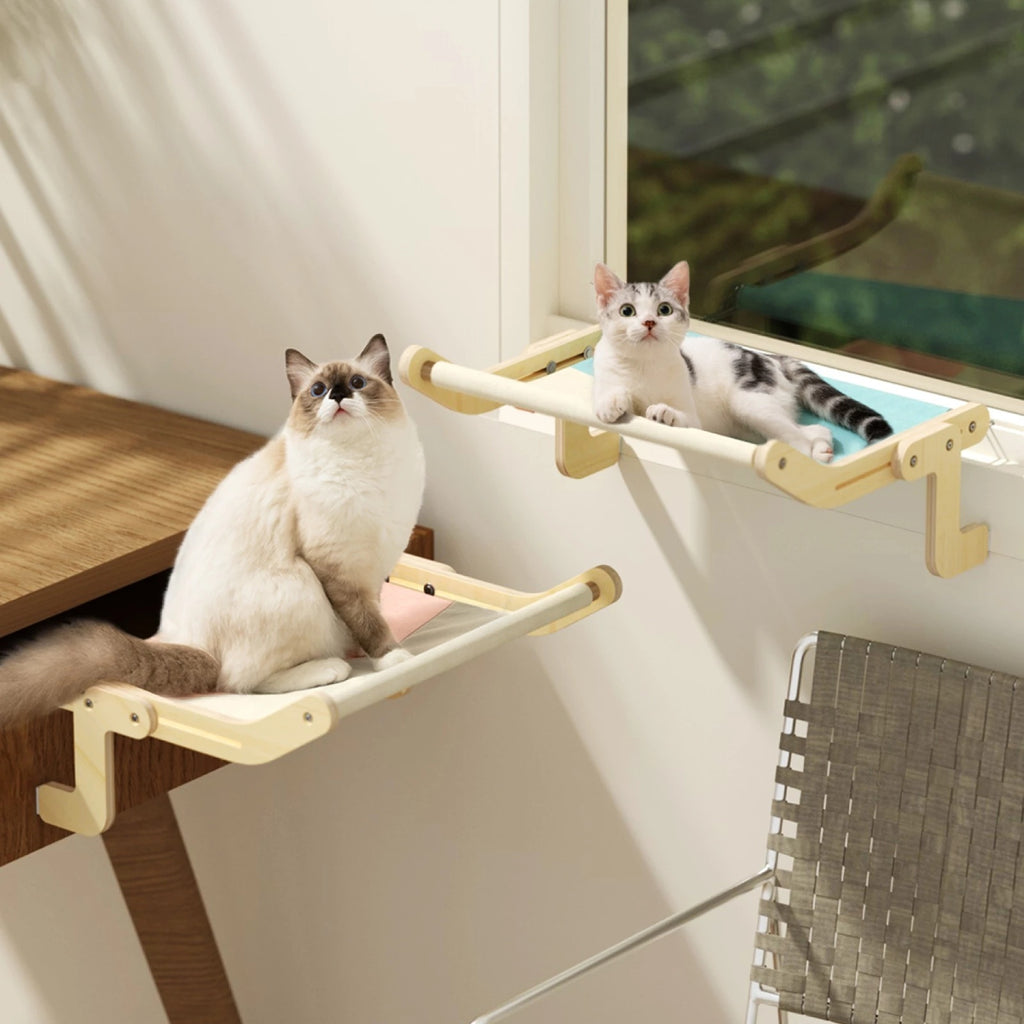 Mewoofun Pet Cat Window Perch 4 Color Wooden Assembly Hanging Bed Cotton Canvas Easy Washable Multi-Ply Plywood New Dropshipping - 𝓢𝓱𝓸𝓹𝓵𝓮𝓬𝔂