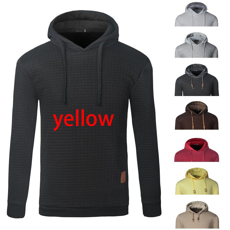 Men's Jacquard Sweater Long-sleeved Hoodie Warm Color Hooded Sweatshirt Jacket - 𝓢𝓱𝓸𝓹𝓵𝓮𝓬𝔂