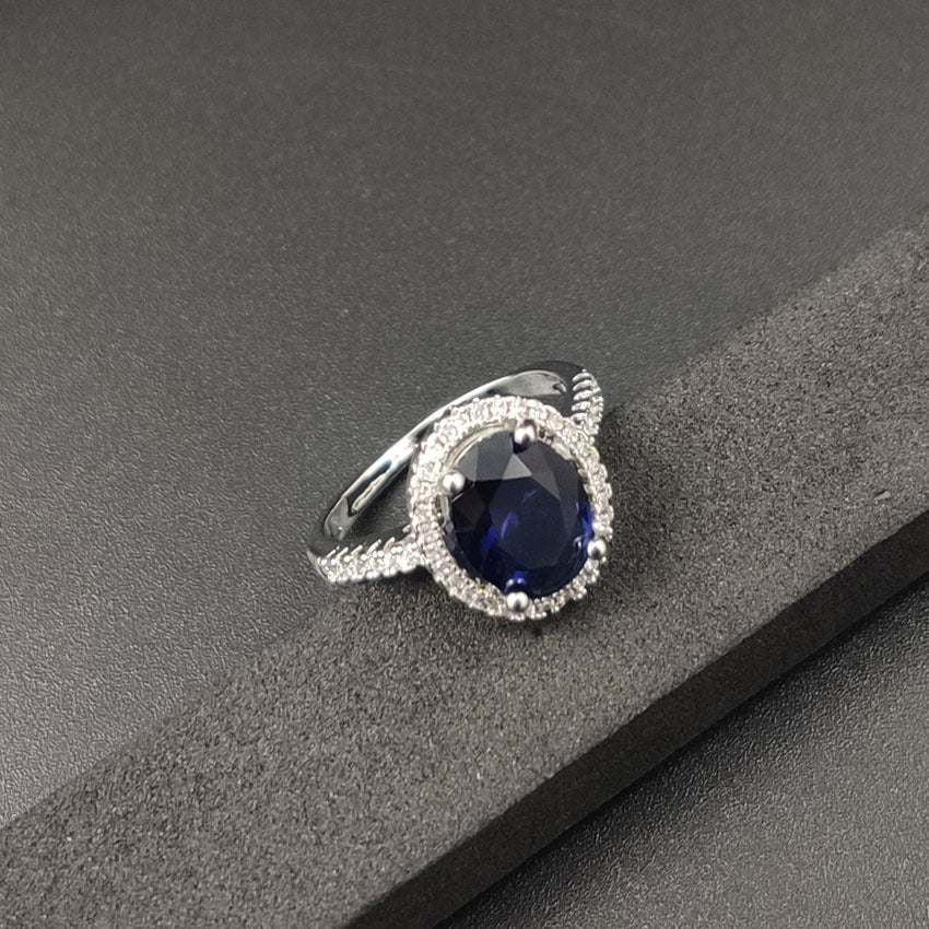 Luxury Zircon Round Ring Full Of Diamonds Ring Engagement Wedding First Ornament - 𝓢𝓱𝓸𝓹𝓵𝓮𝓬𝔂