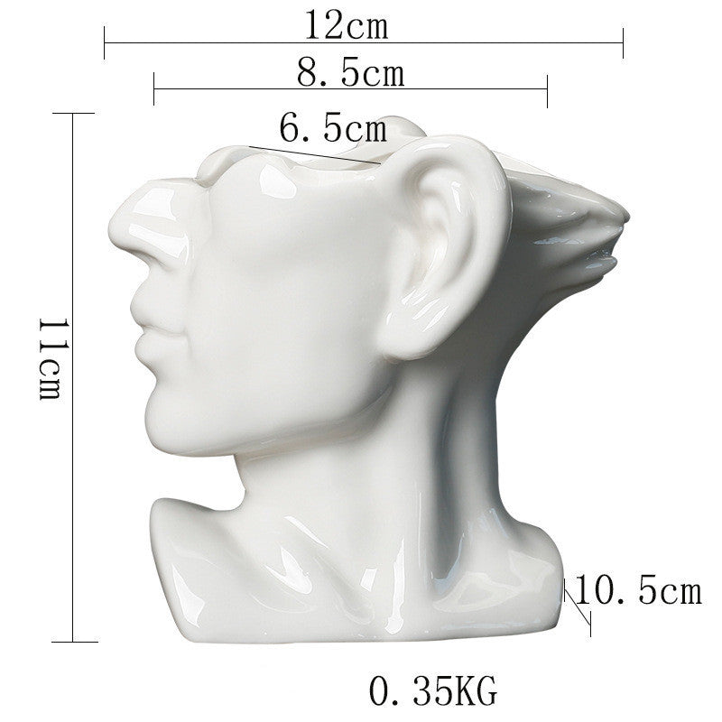 Body Art Ceramic Flower Pot Creative Plant Succulent Home Decoration - 𝓢𝓱𝓸𝓹𝓵𝓮𝓬𝔂