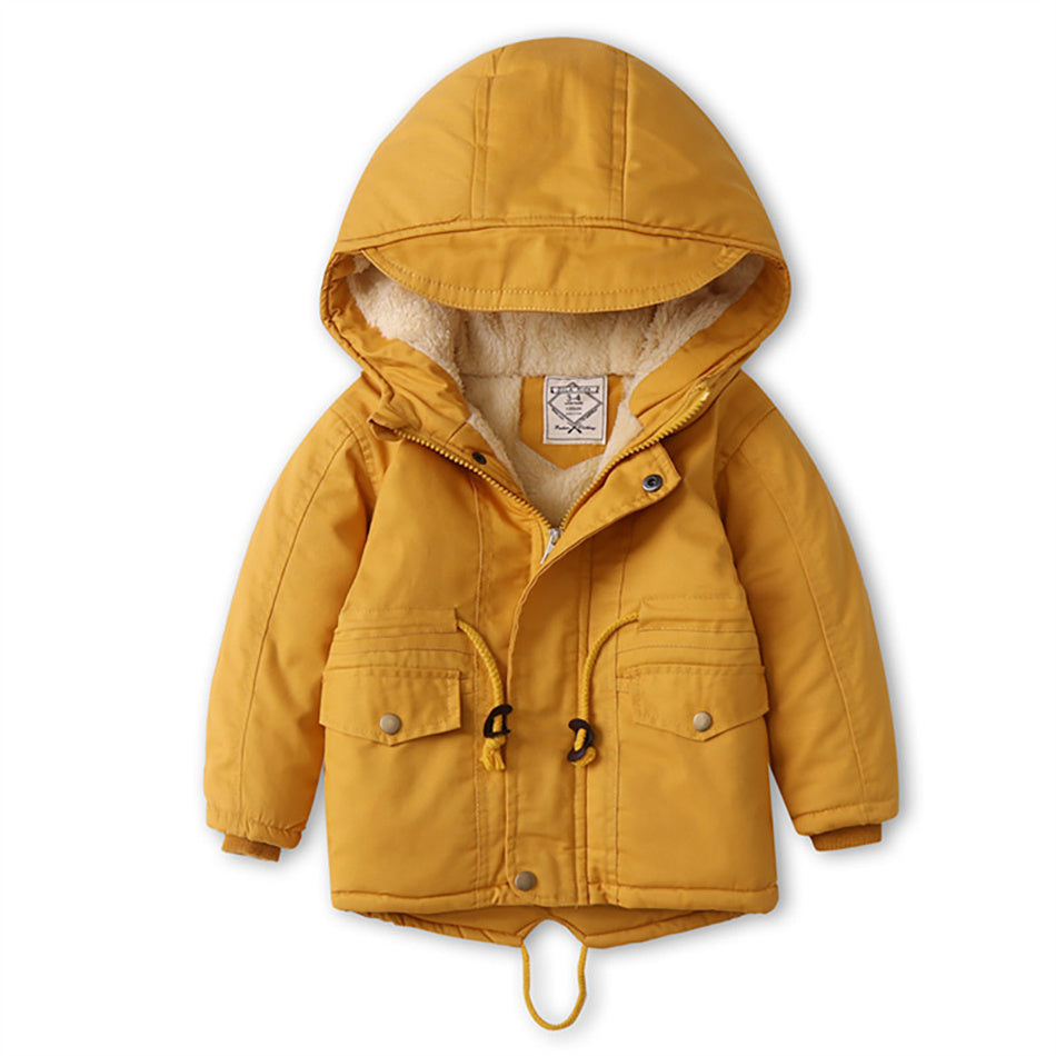 LM 6035 Europe And American Wind Boy's Coat And Cashmere Boy's Windcoat For Autumn And Winter Children's Clothes - 𝓢𝓱𝓸𝓹𝓵𝓮𝓬𝔂