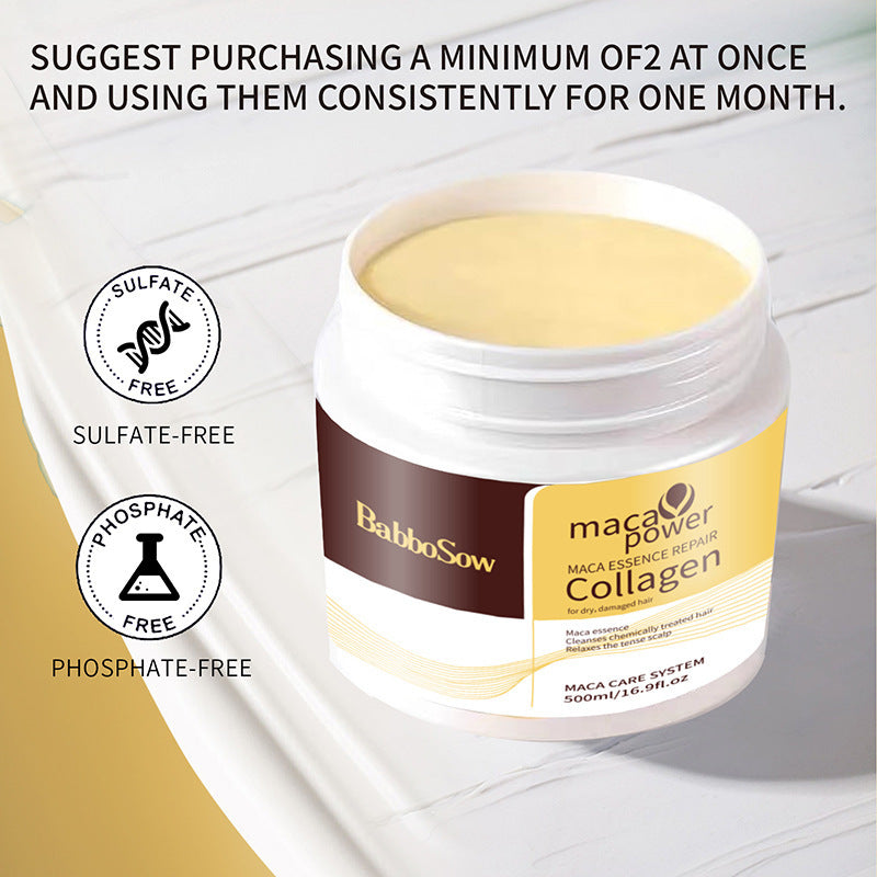 Moisturizing Collagen Hair Mask Hydrating Soft Nourishment Cream Deep Cleansing Hair Care Essential Oil - 𝓢𝓱𝓸𝓹𝓵𝓮𝓬𝔂