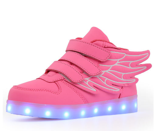 Children's shoes led light shoes children's wings light shoes usb charging colorful luminous shoes casual light shoes - 𝓢𝓱𝓸𝓹𝓵𝓮𝓬𝔂