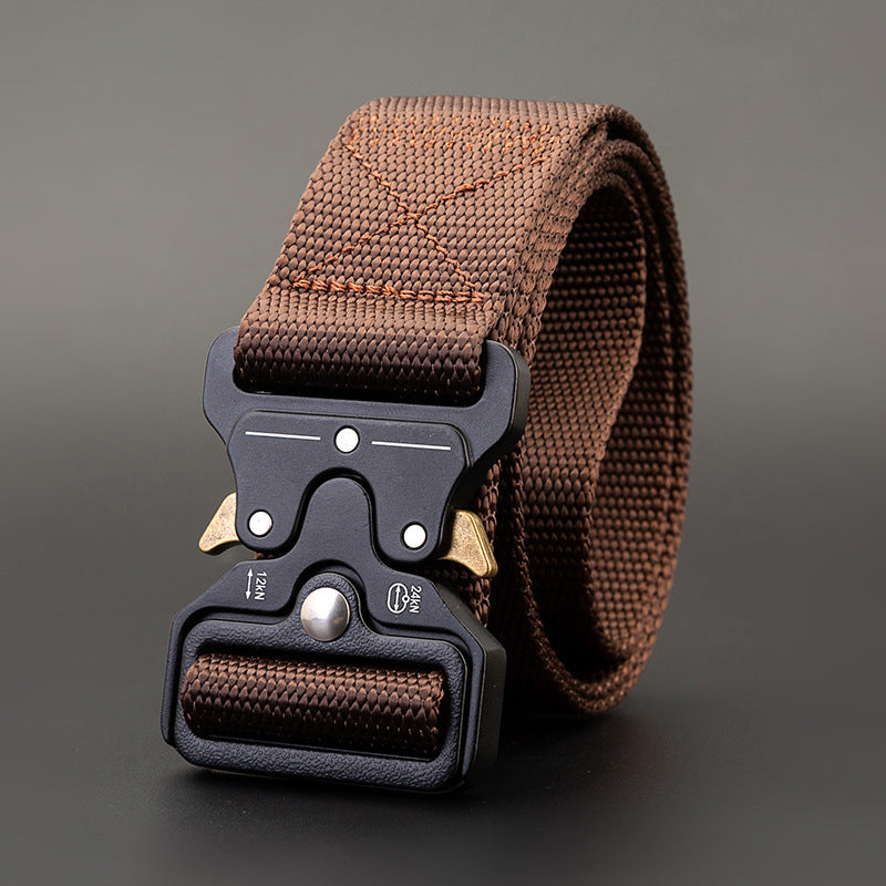 Men's Outdoor Nylon Elastic Buckle Belt Work Clothes Belt - 𝓢𝓱𝓸𝓹𝓵𝓮𝓬𝔂
