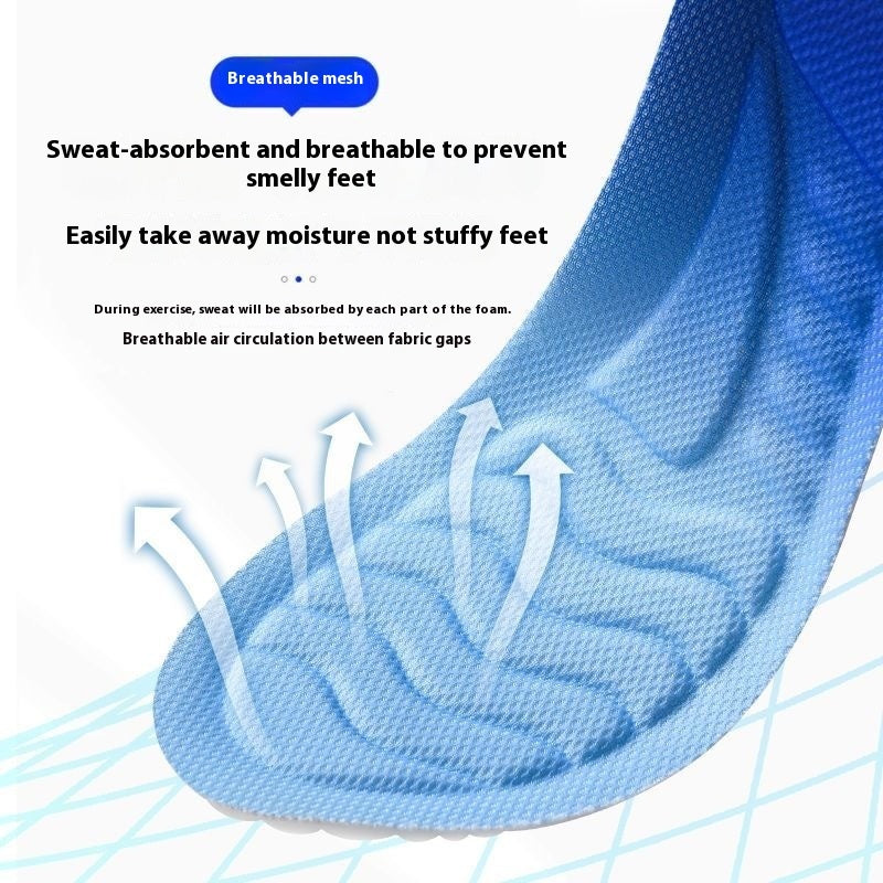 4D Shock Absorption Sports Comfortable Lightweight Insole