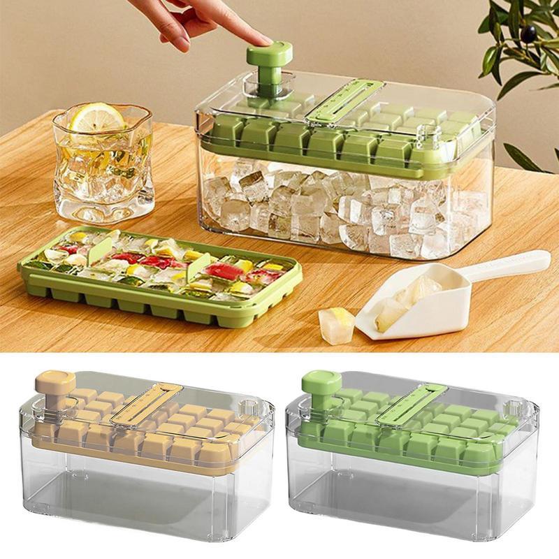 28 56 Grids Reusable Ice Mold Ice Cubes Tray DIY Moulds Ice Cubes Maker Release Homemade Ice Cubes Tray Mold Home Ice Making Tool