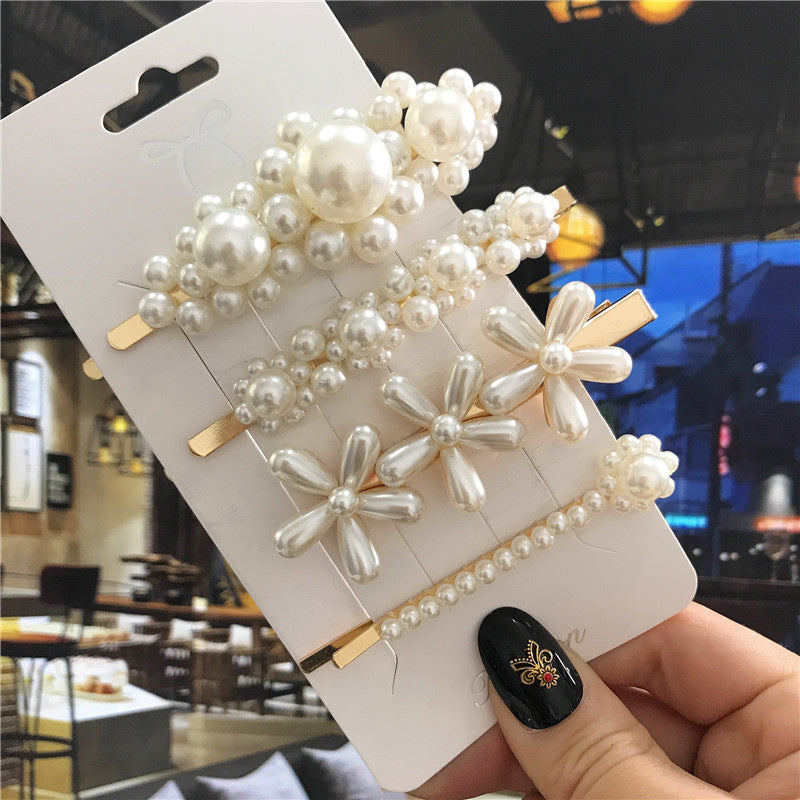 Jewelry Pearl Hairpin Set Retro Handmade Clip - 𝓢𝓱𝓸𝓹𝓵𝓮𝓬𝔂