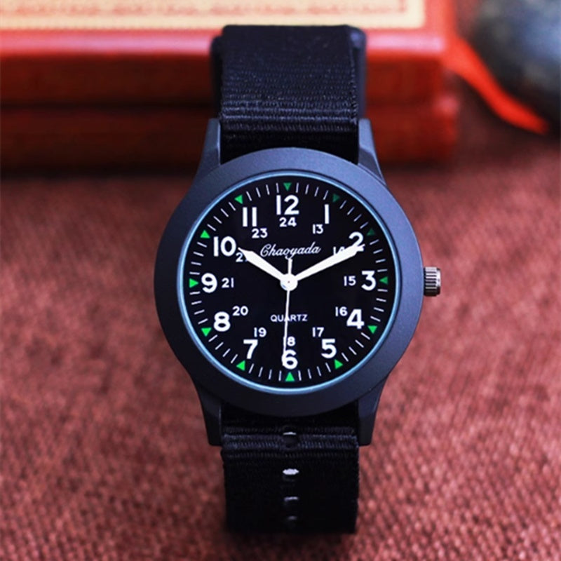 Girls And Boys Waterproof Canvas Quartz Watch - 𝓢𝓱𝓸𝓹𝓵𝓮𝓬𝔂