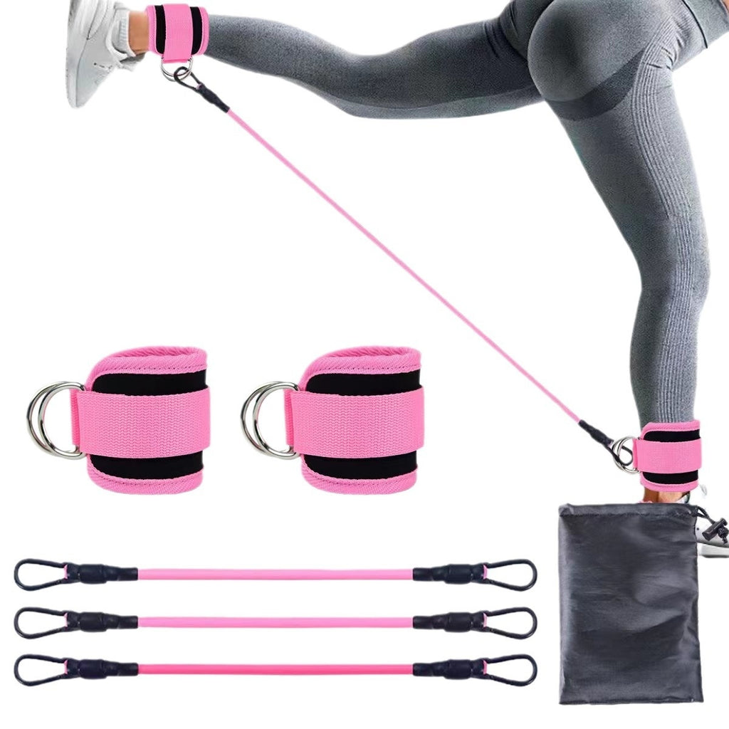 Ankle Strap Resistance Bands Hip Leg Strength Pull Rope Fitness Elastic Training Home Yoga Pilate Crossfit Workout Gym Equipment - 𝓢𝓱𝓸𝓹𝓵𝓮𝓬𝔂