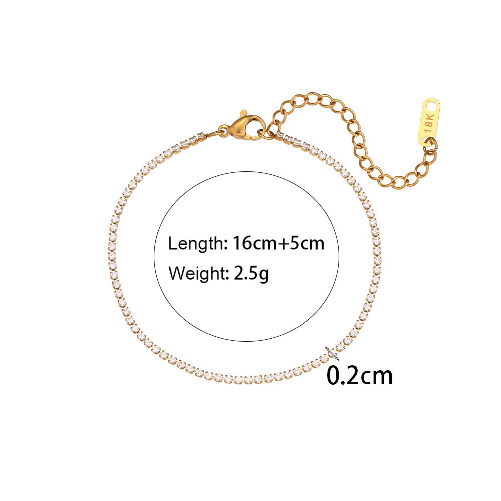 Stainless Steel Fashion Simple Bracelet Necklace Ornament - 𝓢𝓱𝓸𝓹𝓵𝓮𝓬𝔂