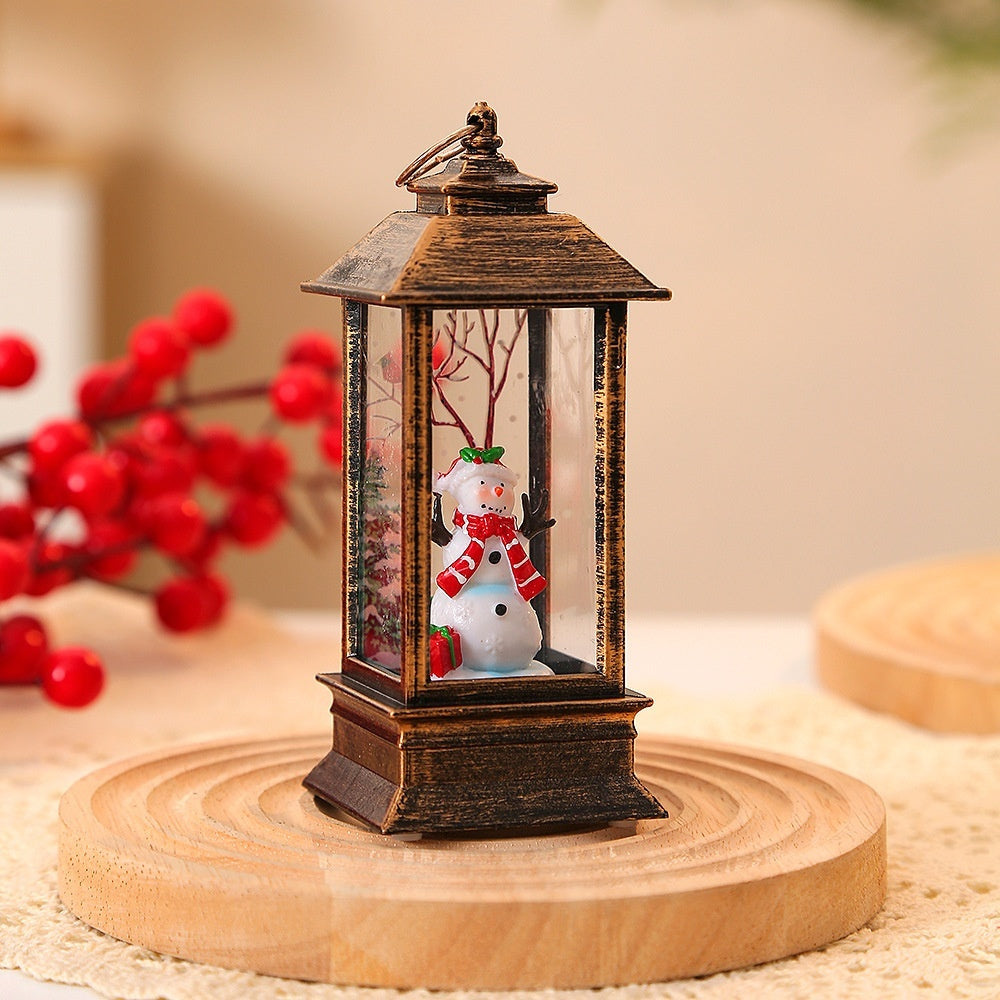 Christmas Portable Oil Lamp Santa Claus LED Night Lights Battery Powered Indoor Outdoor Hanging Lanterns Festive Party Decoration - 𝓢𝓱𝓸𝓹𝓵𝓮𝓬𝔂