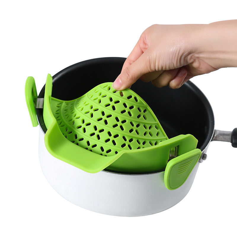 Kitchen Gadgets Silicone Pot Side Drain Stopper - 𝓢𝓱𝓸𝓹𝓵𝓮𝓬𝔂