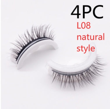 Reusable 3D Mink Lashes Natural False Eyelashes Self Adhesive Fake Glue Free Makeup Eyelash Extension Silk - 𝓢𝓱𝓸𝓹𝓵𝓮𝓬𝔂