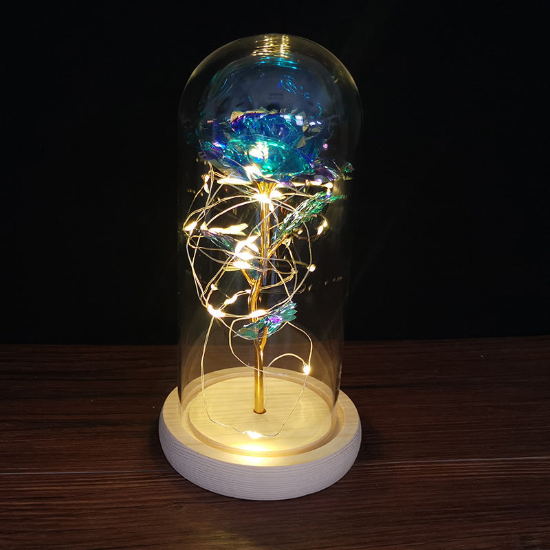 Enchanted Forever Rose Flower in Glass LED Light Christmas Decoration - 𝓢𝓱𝓸𝓹𝓵𝓮𝓬𝔂