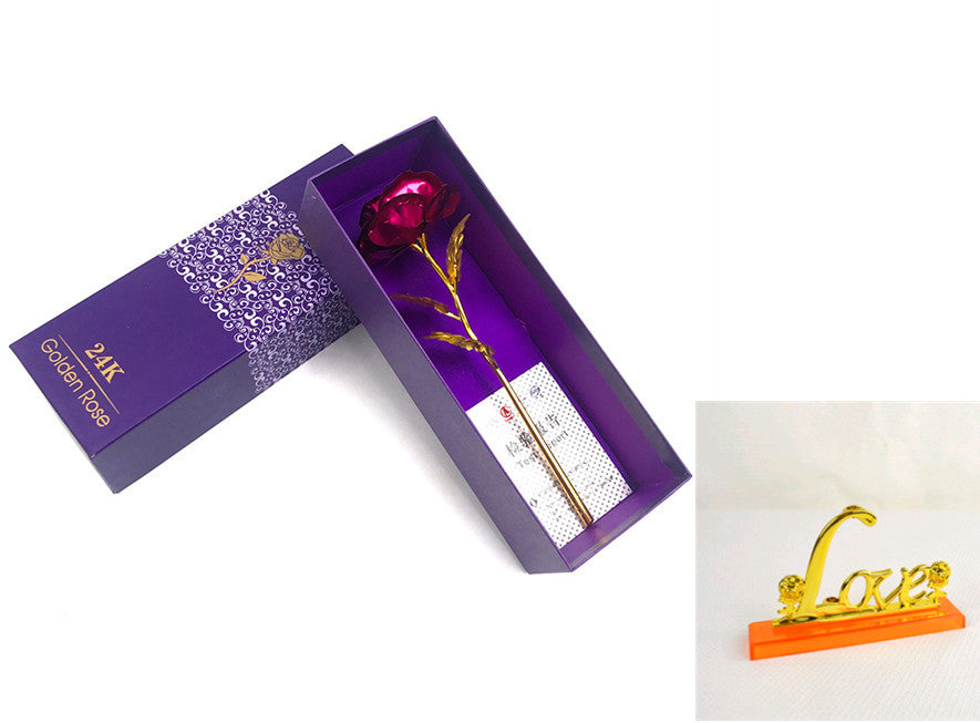 24K Luminous Color Gold Rose Flower Set - 𝓢𝓱𝓸𝓹𝓵𝓮𝓬𝔂