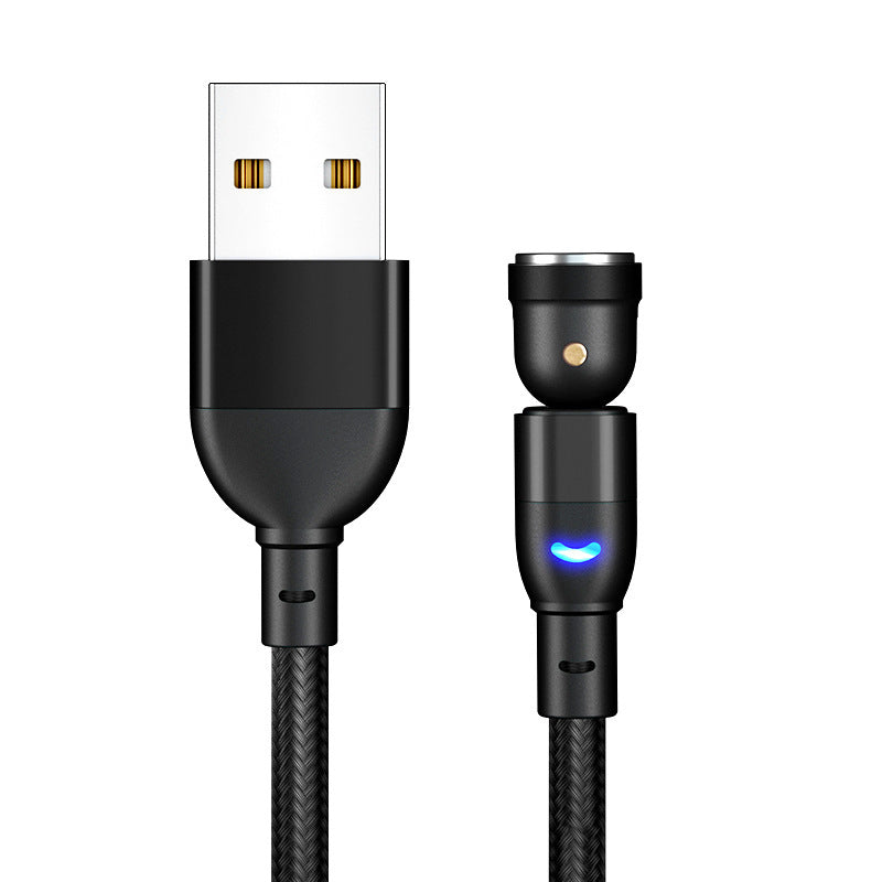 Data Cable 540 Degree Blind Suction Round Magnetic Charging Cable Three-in-one Bent Magnetic Cable - 𝓢𝓱𝓸𝓹𝓵𝓮𝓬𝔂