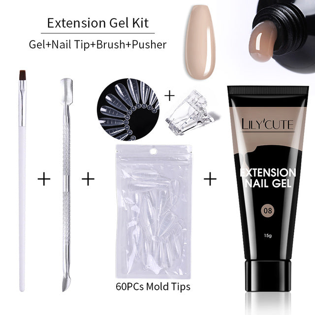 15ml Nail Extension Gel Kit - 𝓢𝓱𝓸𝓹𝓵𝓮𝓬𝔂