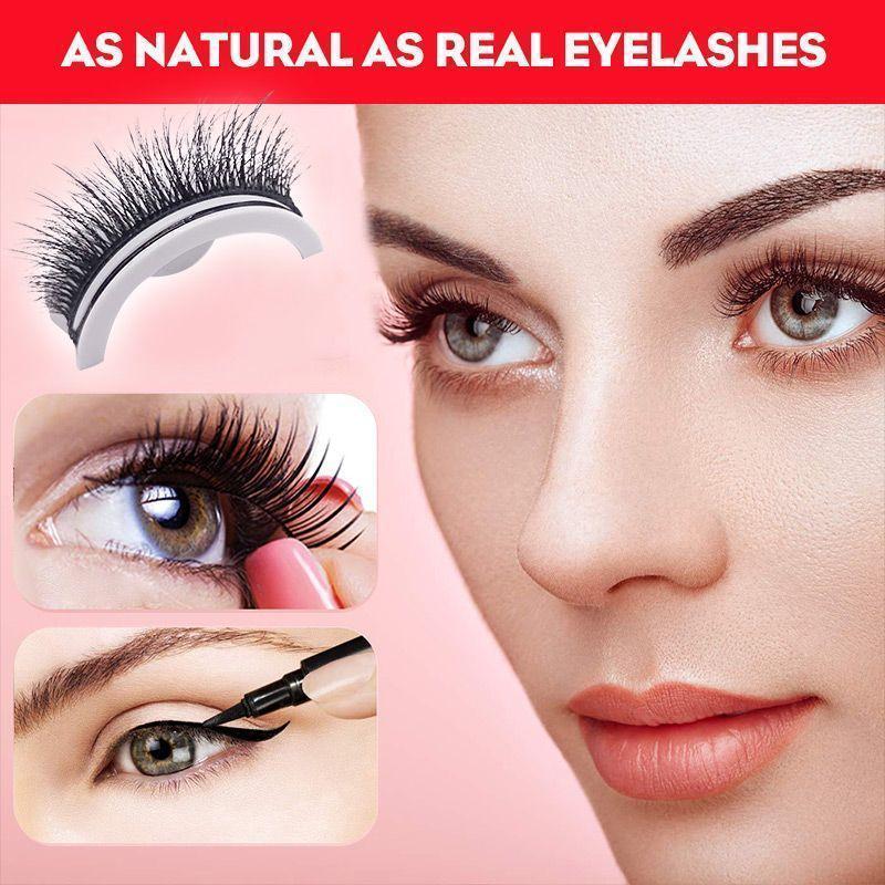 Reusable 3D Mink Lashes Natural False Eyelashes Self Adhesive Fake Glue Free Makeup Eyelash Extension Silk - 𝓢𝓱𝓸𝓹𝓵𝓮𝓬𝔂