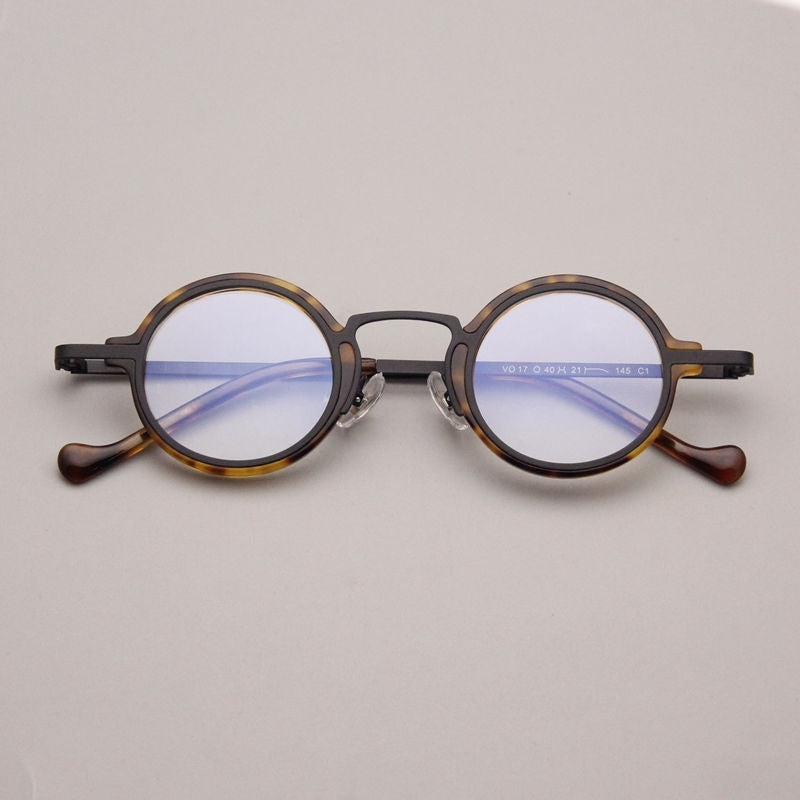 Retro Hawksbill Metal Round Frame Glasses Myopia - 𝓢𝓱𝓸𝓹𝓵𝓮𝓬𝔂