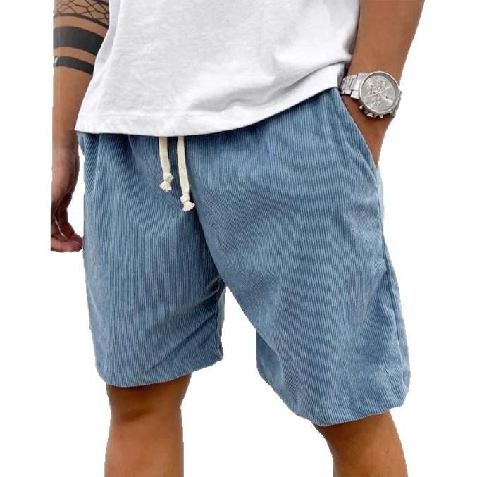 Lace-up Corduroy Men's Shorts Casual Pants - 𝓢𝓱𝓸𝓹𝓵𝓮𝓬𝔂