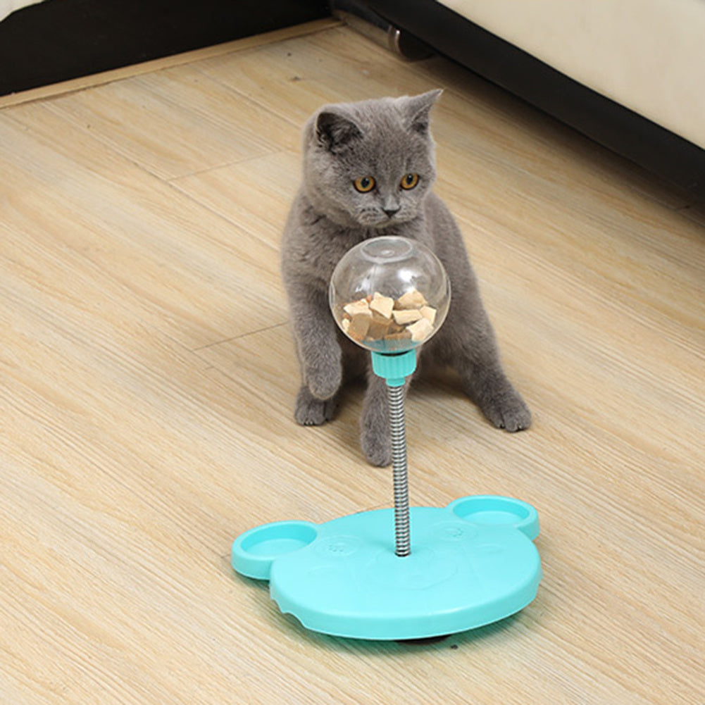 Pet Feeder Cat Toy Pets Leaking Food Ball Self-Playing Tumbler Funny Swing Feeder Puzzle Toys Playing Training Dispenser Bowl - 𝓢𝓱𝓸𝓹𝓵𝓮𝓬𝔂