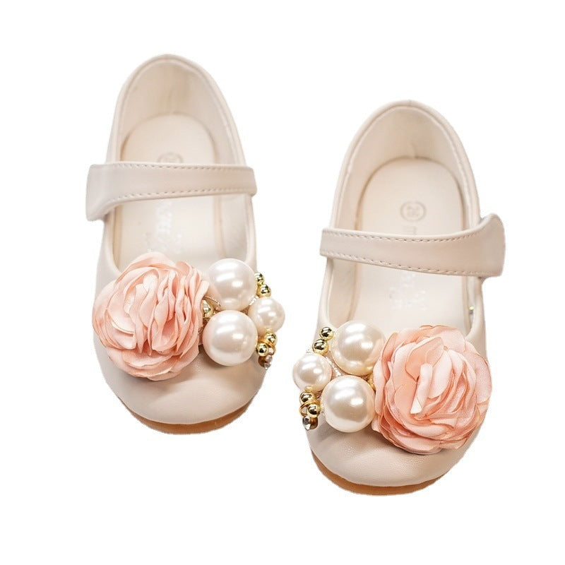 Girls Pearl Bow Show Princess Shoes - 𝓢𝓱𝓸𝓹𝓵𝓮𝓬𝔂