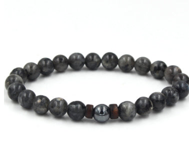 Personality Men's Black Volcanic Stone Bracelet - 𝓢𝓱𝓸𝓹𝓵𝓮𝓬𝔂