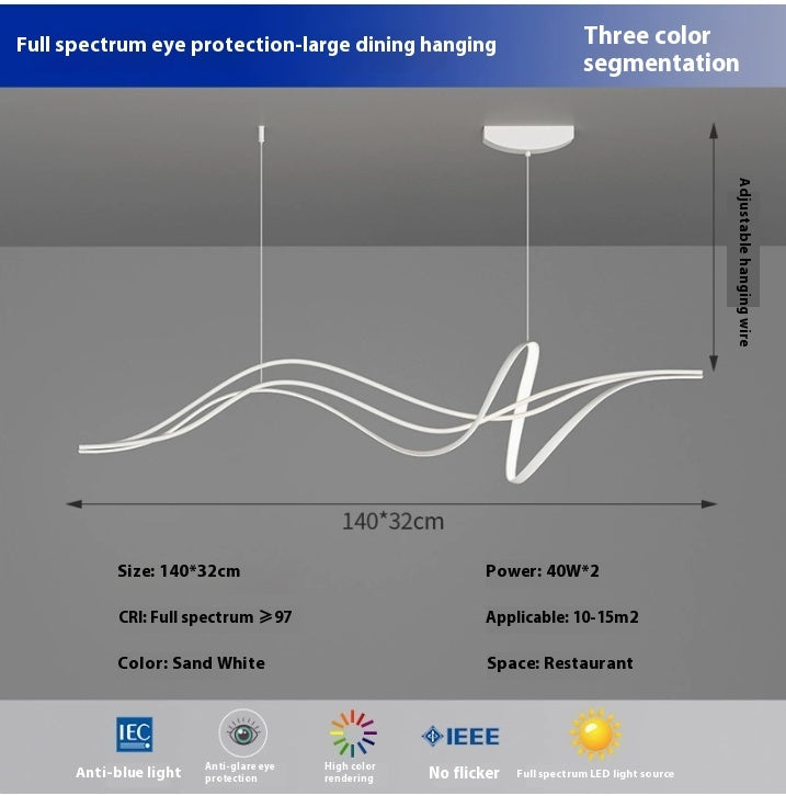 Dining Room Chandelier Modern Minimalist Creative Abstract Lamps - 𝓢𝓱𝓸𝓹𝓵𝓮𝓬𝔂