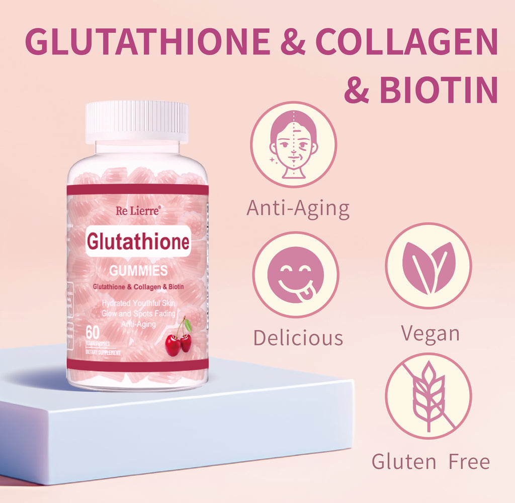 Glutathione Collagen Gummies  Cherry - 𝓢𝓱𝓸𝓹𝓵𝓮𝓬𝔂