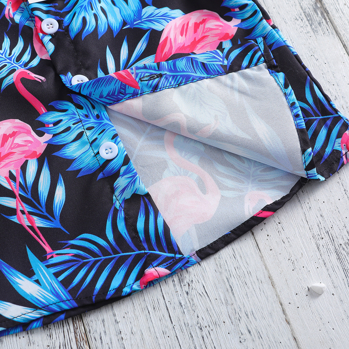 Summer New Boys' Short-sleeved Printed Shirt And Shorts Two-piece Set - 𝓢𝓱𝓸𝓹𝓵𝓮𝓬𝔂