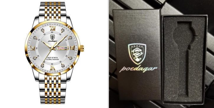 New Men's Watch Waterproof Luminous Calendar - 𝓢𝓱𝓸𝓹𝓵𝓮𝓬𝔂