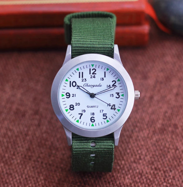 Girls And Boys Waterproof Canvas Quartz Watch - 𝓢𝓱𝓸𝓹𝓵𝓮𝓬𝔂