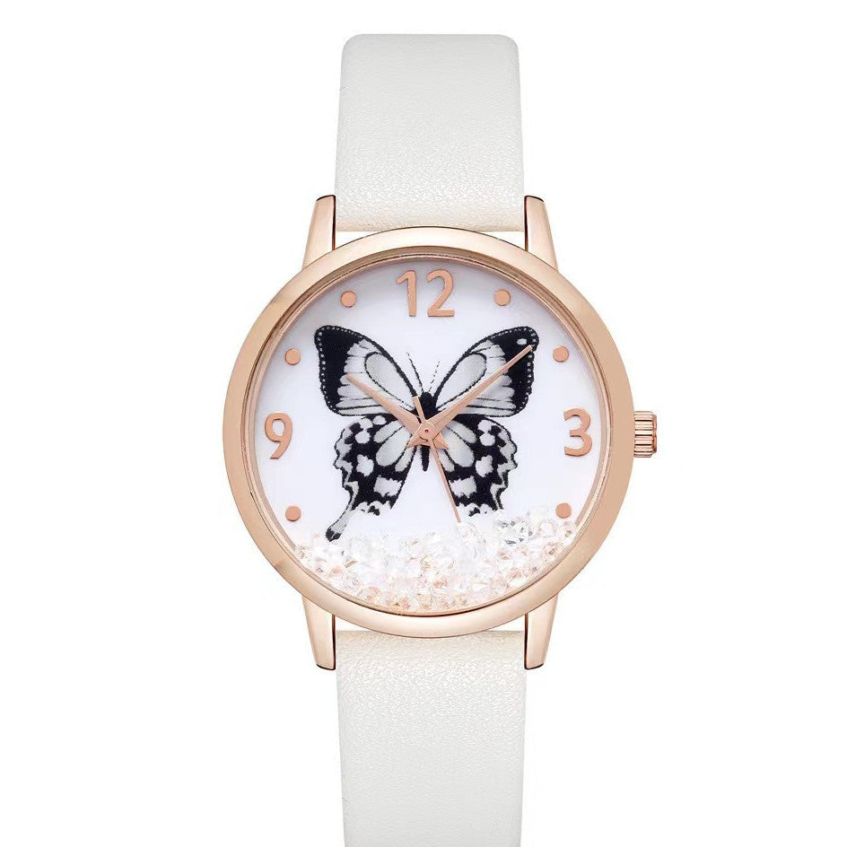 Women's Fashion Numbers Rhinestone Butterfly Quartz Watch - 𝓢𝓱𝓸𝓹𝓵𝓮𝓬𝔂