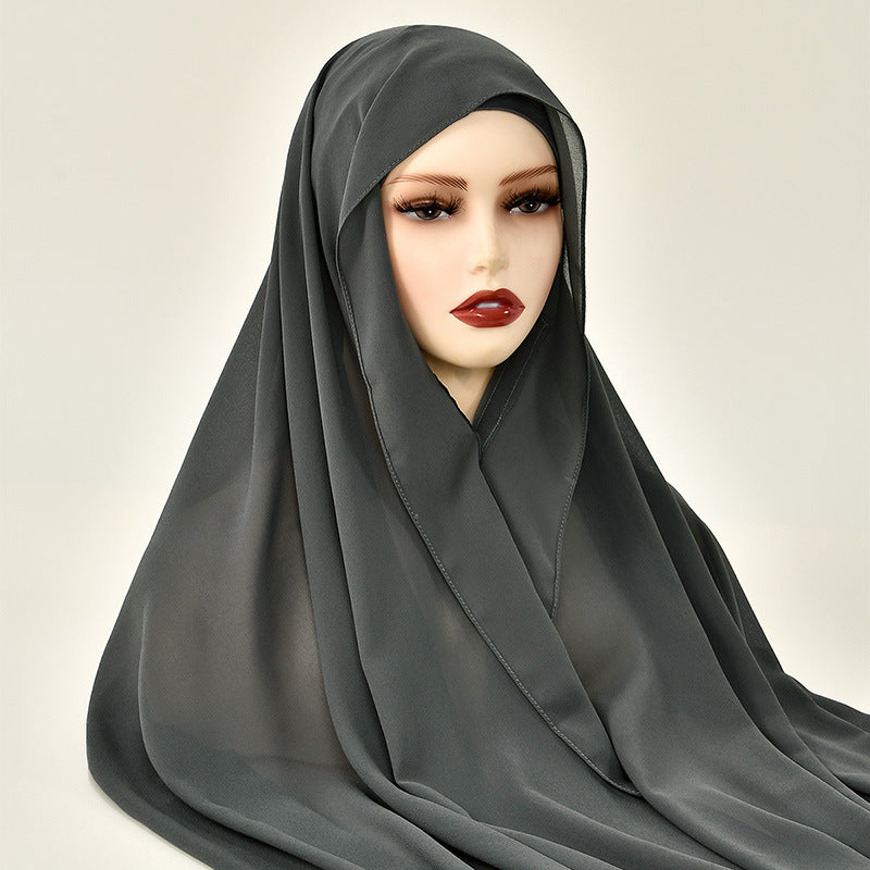 Lazy Chiffon Convenient Headscarf Magnetic Buckle Fixed - 𝓢𝓱𝓸𝓹𝓵𝓮𝓬𝔂