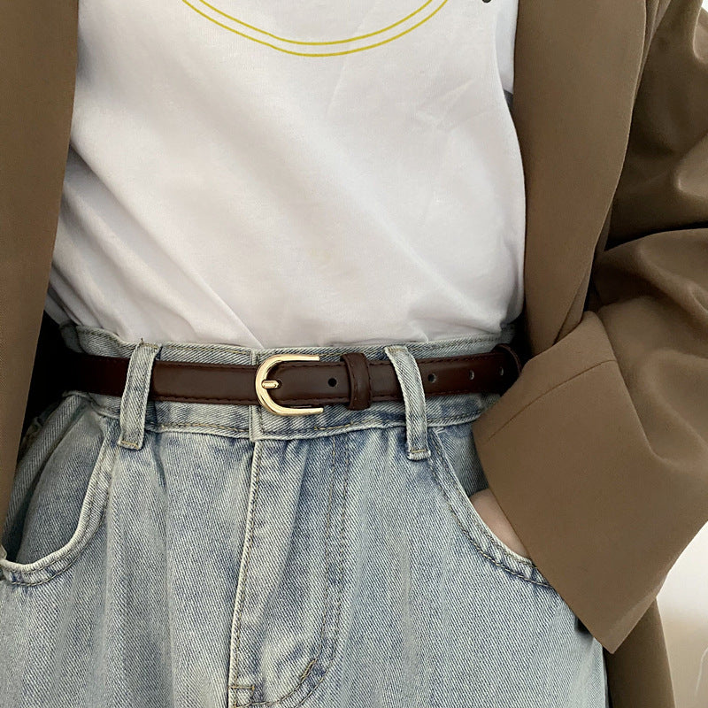 Super Easy To Match Soft Leather Belt Simple And Advanced - 𝓢𝓱𝓸𝓹𝓵𝓮𝓬𝔂