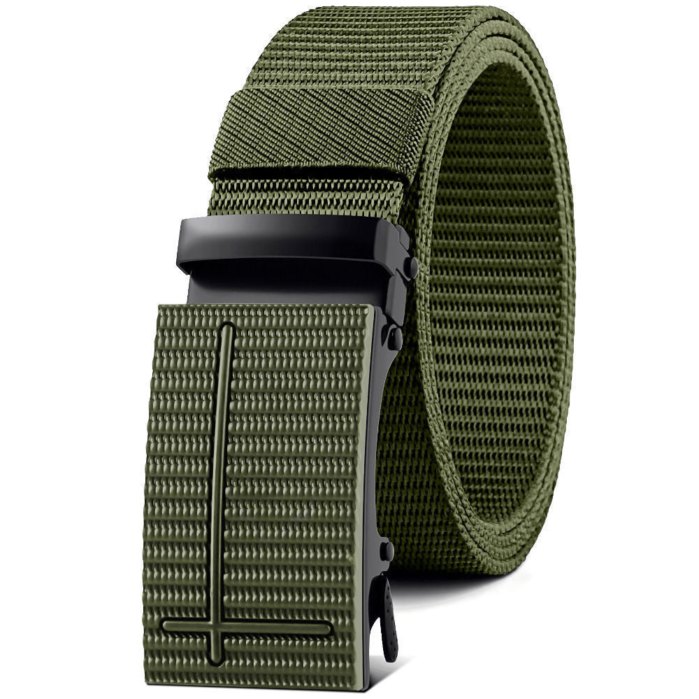 Nylon Waistband Men's Automatic Buckle Outdoor Canvas Belt - 𝓢𝓱𝓸𝓹𝓵𝓮𝓬𝔂