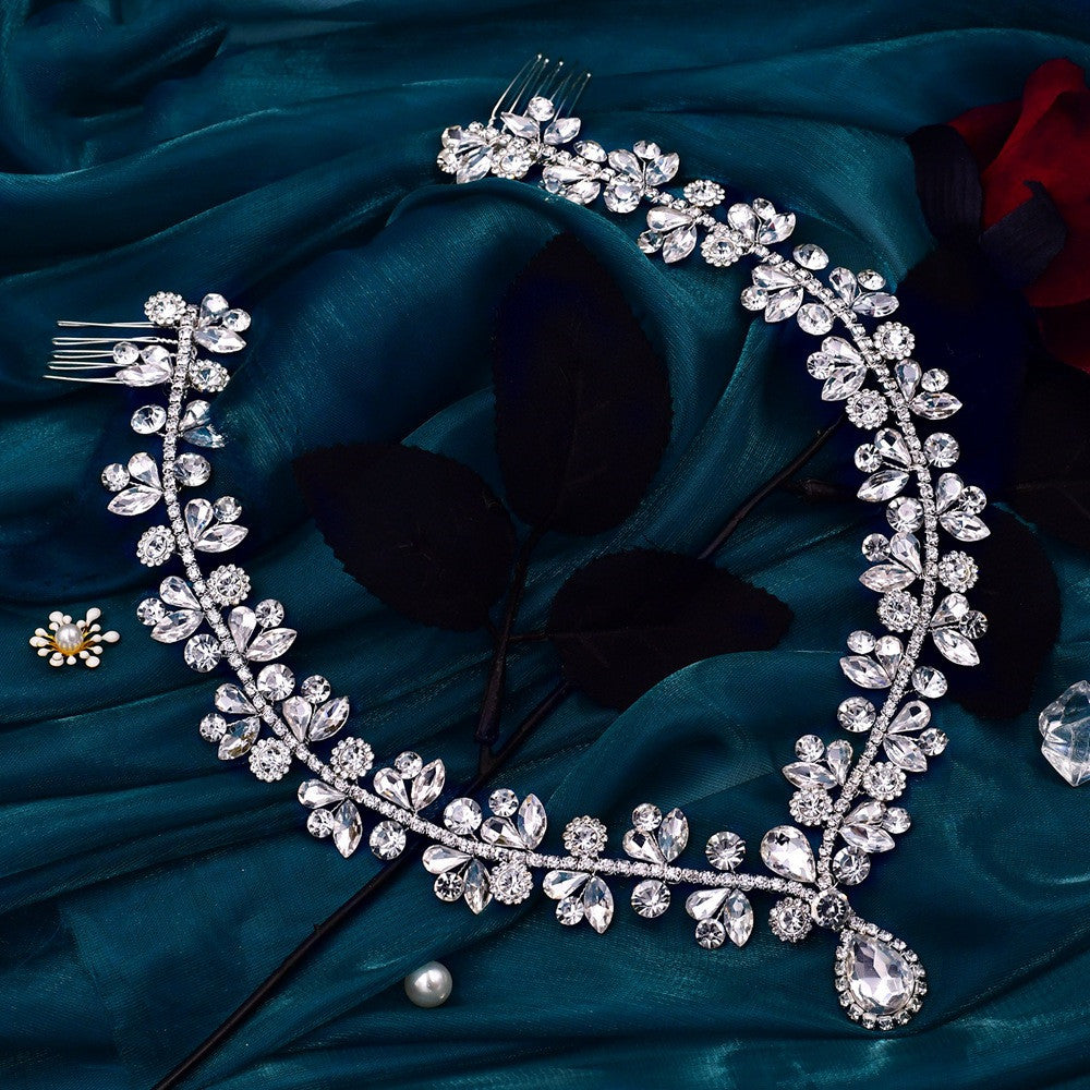 Head Chain Bridal Jewelry Women Luxury High-end Zircon Headband - 𝓢𝓱𝓸𝓹𝓵𝓮𝓬𝔂