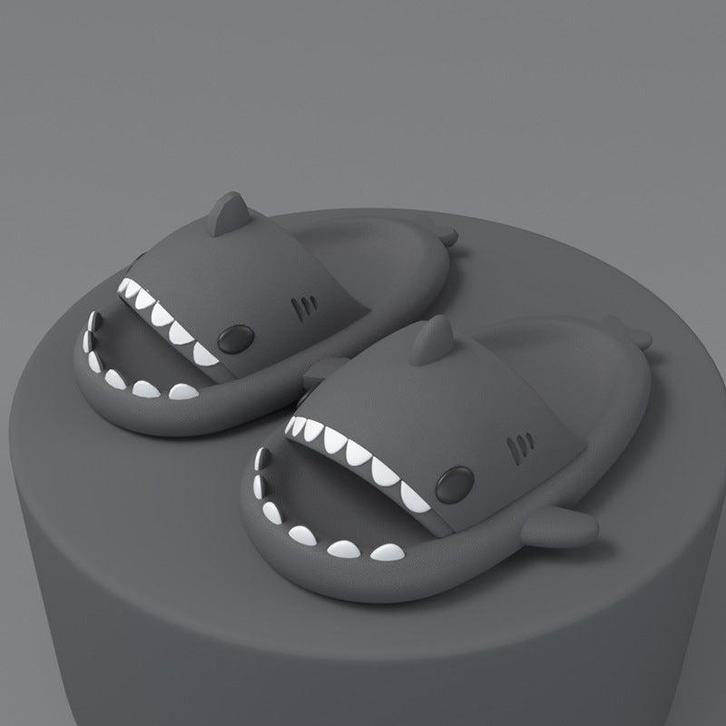 Adult's Slippers Indoor Outdoor Funny Shark Cartoon - 𝓢𝓱𝓸𝓹𝓵𝓮𝓬𝔂