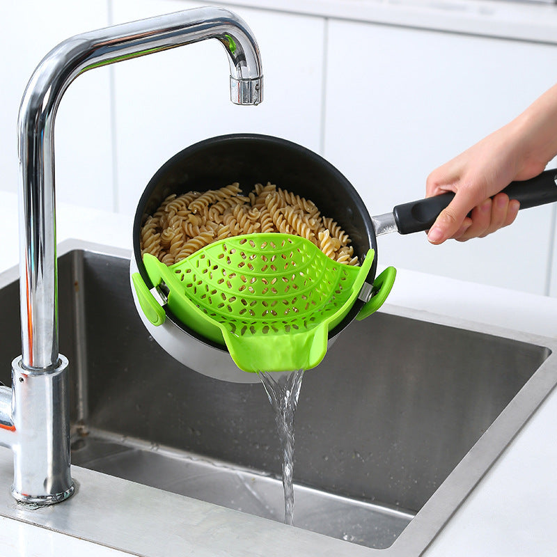 Kitchen Gadgets Silicone Pot Side Drain Stopper - 𝓢𝓱𝓸𝓹𝓵𝓮𝓬𝔂