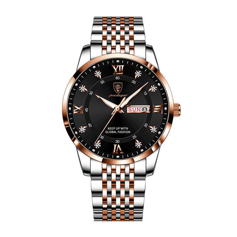 New Men's Watch Waterproof Luminous Calendar - 𝓢𝓱𝓸𝓹𝓵𝓮𝓬𝔂