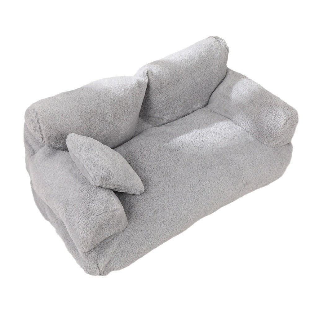 Warm Universal Rabbit Plush Pet Sofa Nest - 𝓢𝓱𝓸𝓹𝓵𝓮𝓬𝔂