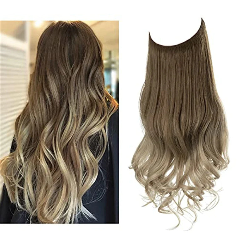 Wig Female Extension Chemical Fiber Long Curly Hair Matte High-temperature Fiber Fishing Thread Wig Set - 𝓢𝓱𝓸𝓹𝓵𝓮𝓬𝔂