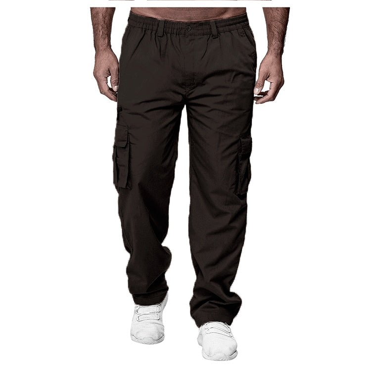 Men's Casual Multi-pocket Loose Straight Cargo Pants - 𝓢𝓱𝓸𝓹𝓵𝓮𝓬𝔂