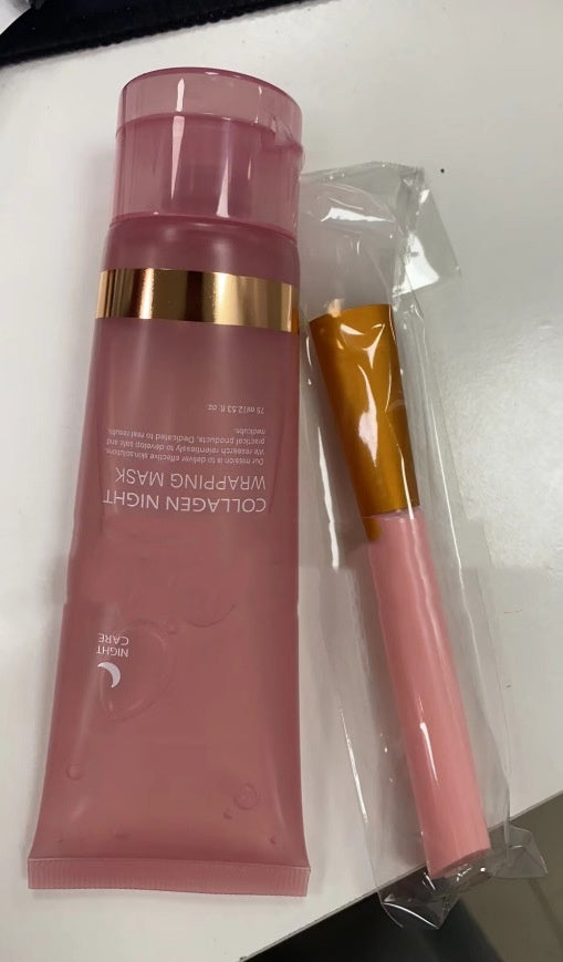 Face Night Mask Collagen Wrapping Mask Natural Ingredients Firming Elasticity & Hydration Anti-wrinkle For Skin Care - 𝓢𝓱𝓸𝓹𝓵𝓮𝓬𝔂